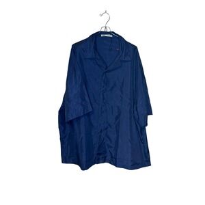 Zara Men's Jacket‎ Snap Button Collared Casual Lightweight Navy Blue Medium NWOT